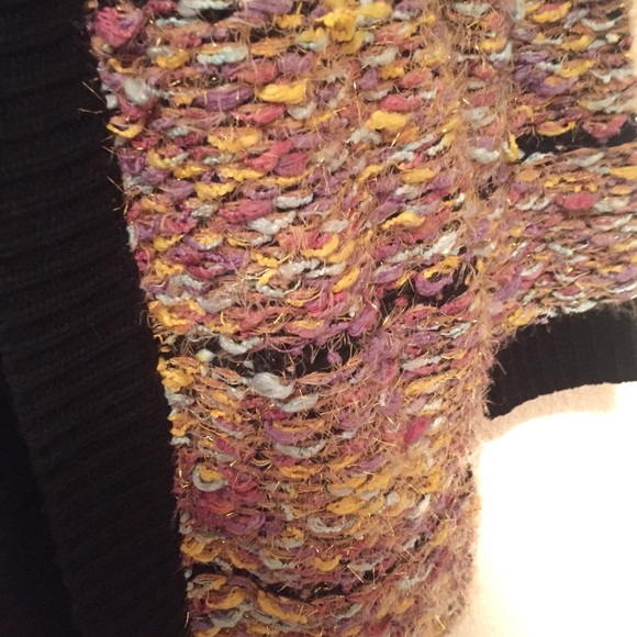 NWT Roseys Open Front Cardigan Sweater Chunky Knit Colorful Small/Medium Duster - Picture 7 of 11